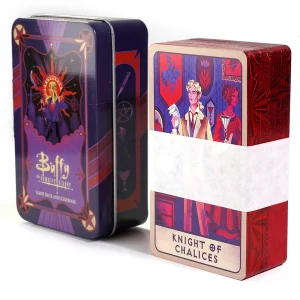 Buffy the Vampire Slayer Tarot Deck In A Tin Box Metal Box 78pcs Cards with paper Guidebook Gold-Gilded Edges Hardcover Edition