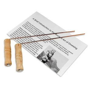 Copper Dowsing Rods 99.9% Pure Copper 2PCS Divining Rods for Ghost Hunting Tools, Divining Water, Treasure, Buried Items