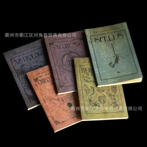 Movie Harries Potters Textbook Props Magic Academy Spell Manual Hogwarts Gryffindor Peripherals School Book Kids Birthday Gifts