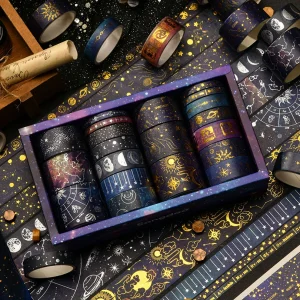 20Pcs Universe Washi Tapes Scrapbooking Supplies Masking Tape Starry Sky Journal Diary Cinta Adhesiva Decorativa Washi Tape Set