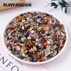 50g Natural Stones Mixed Crystal Material Crystal Gravel Stone Chips Ore Minerals Reiki Specimen Gemstones Aquarium Decoration