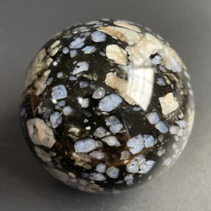 Natural Stone Glaucophane Quartz Sphere Polished Blue Crystal Ball Rock Reiki Healing Gift Decor